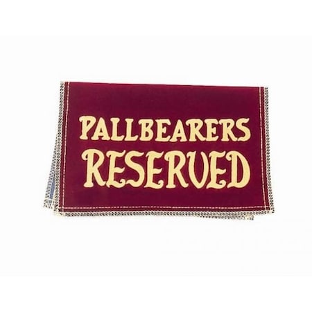 Afs Velvet Reserved Seat Signs - Reserved Pallbearer 5711113